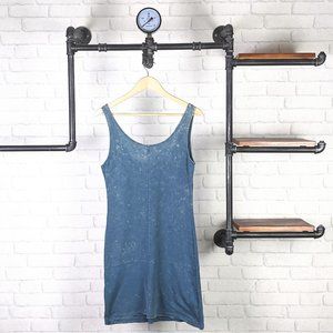 SuGypsies Boho Maxi Tank Mini Dress | Acid Wash